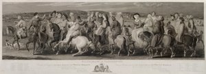 La Peregrinación a Canterbury, grabado por James Heath y Luigi Schiavonetti de Thomas Stothard